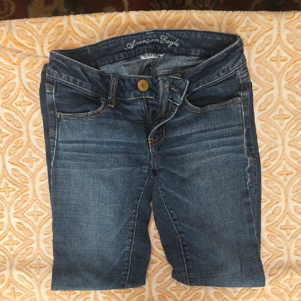 American Eagle Outfitters Women's Dark Blue Short Jeggings